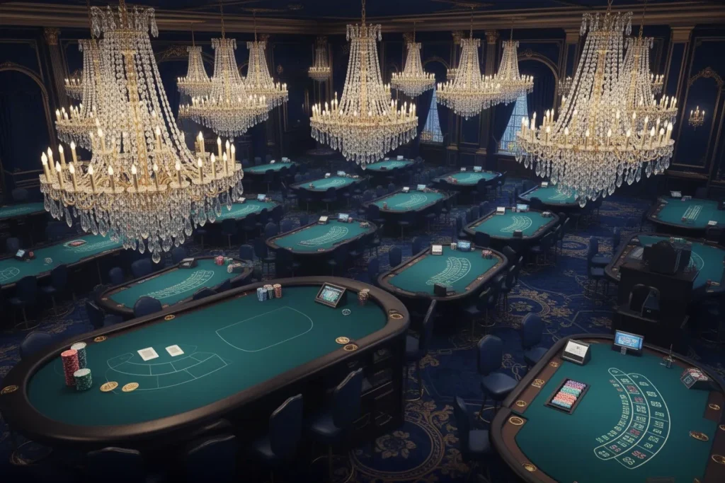 Ảnh minh hoạ sảnh casino cho mục tổng quan casino 33WIN